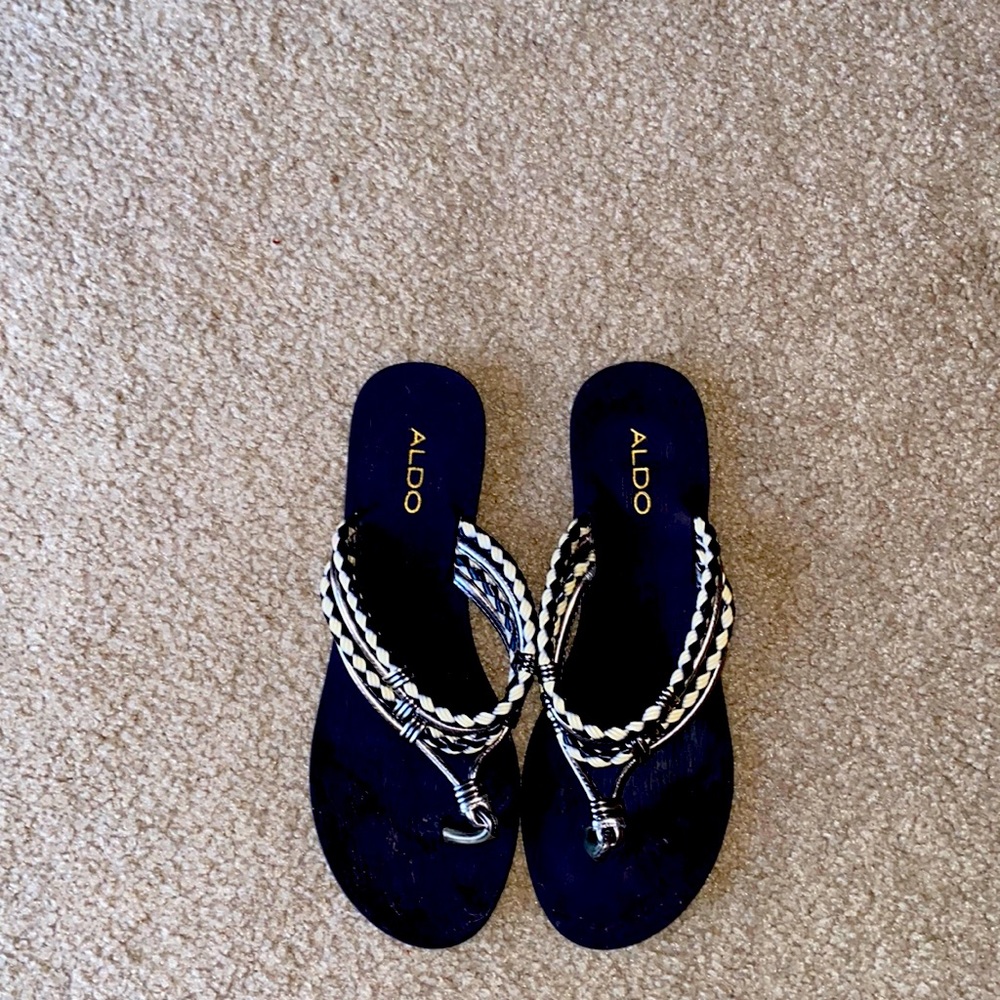 Aldo Sandals. Normal wear.